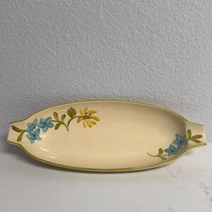 Vintage Bread Tray, Franciscan “Daisy”, Earthenware, Mid Century, Made in USA